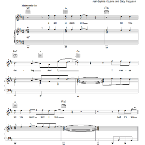 The Black Eyed Peas Alive Musik Noten - Piano, Vocal & Guitar Chords - 81400-0