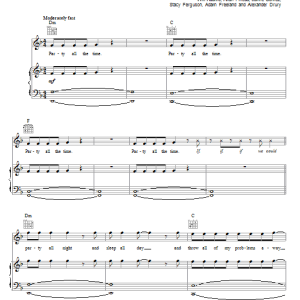 The Black Eyed Peas Party All The Time Musik Noten - Piano, Vocal & Guitar Chords - 81405-0