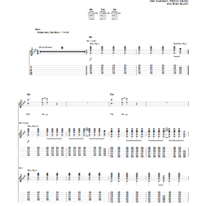 The Black Keys Dead And Gone Musik Noten - Guitar Tab - 88483-0