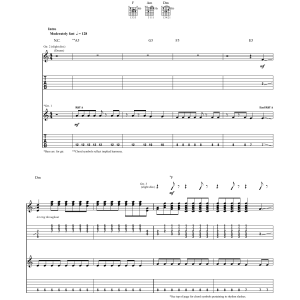 The Black Keys Fever Musik Noten - Guitar Tab - 155797-0