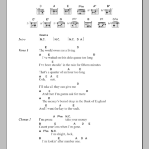 The Boomtown Rats Looking After No. 1 Musik Noten - Guitar Chords/Lyrics - 105324-0