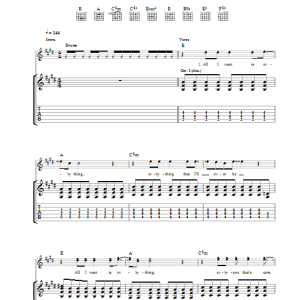 The Bravery Give In Musik Noten - Guitar Tab - 32832-0
