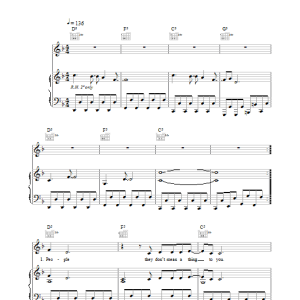The Bravery Honest Mistake Musik Noten - Piano, Vocal & Guitar Chords - 31828-0