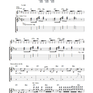 The Bravery Hot Pursuit Musik Noten - Guitar Tab - 32834-0
