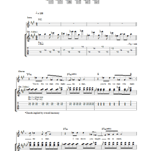 The Bravery Rites Of Spring Musik Noten - Guitar Tab - 32839-0
