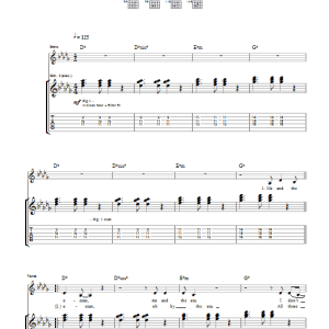 The Bravery The Ring Song Musik Noten - Guitar Tab - 32838-0