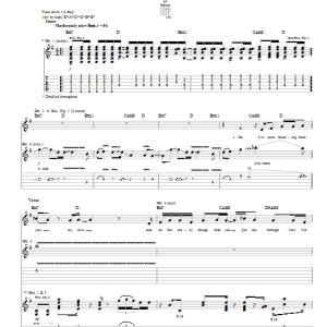 The Calling Adrienne Musik Noten - Guitar Tab - 20890-0