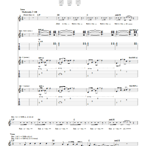 The Calling Could It Be Any Harder Musik Noten - Guitar Tab - 20891-0