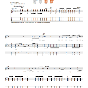 The Calling Thank You Musik Noten - Guitar Tab - 20895-0