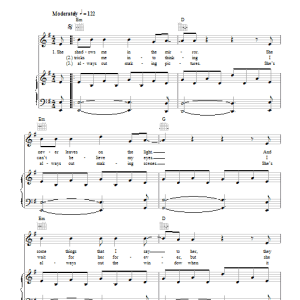 The Cars All Mixed Up Musik Noten - Piano, Vocal & Guitar Chords - 46853-0