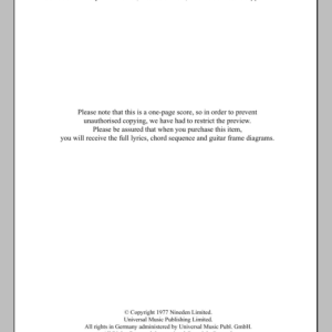 The Clash Listen Musik Noten - Guitar Chords/Lyrics - 105298-0