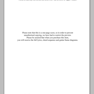The Clash Sean Flynn Musik Noten - Guitar Chords/Lyrics - 107611-0