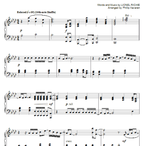 The Commodores Easy (arr. Phillip Keveren) Musik Noten - Piano Solo - 55845-0