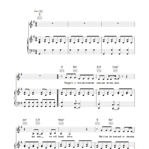 The Corrs Old Town Musik Noten - Piano, Vocal & Guitar Chords - 33049-0