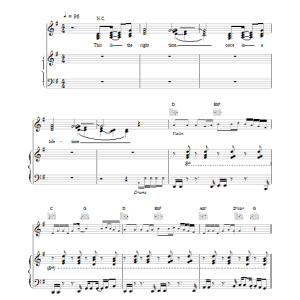 The Corrs The Right Time Musik Noten - Piano, Vocal & Guitar Chords - 14853-0