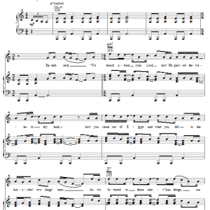 The Crabb Family Rahab Musik Noten - Piano, Vocal & Guitar Chords - 53880-0
