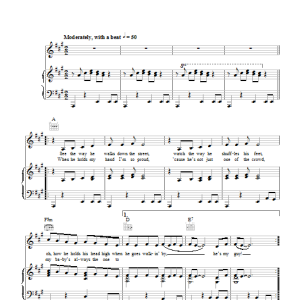 The Crystals He's A Rebel Musik Noten - Piano, Vocal & Guitar Chords - 154865-0