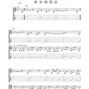 The Cure A Forest Musik Noten - Guitar Tab - 34245-0