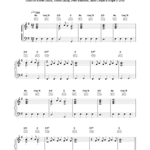 The Cure Jupiter Crash Musik Noten - Piano, Vocal & Guitar Chords - 15715-0