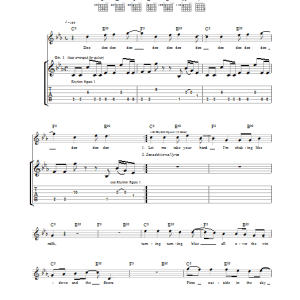 The Cure Let's Go To Bed Musik Noten - Guitar Tab - 37820-0