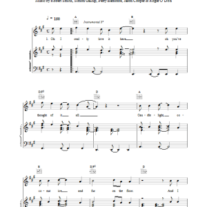 The Cure Return Musik Noten - Piano, Vocal & Guitar Chords - 15718-0