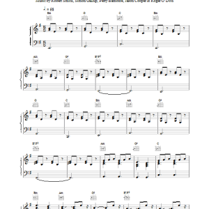 The Cure This Is A Lie Musik Noten - Piano, Vocal & Guitar Chords - 15722-0