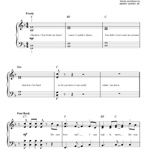 The Dave Clark Five Do You Love Me Musik Noten - Easy Piano - 175262-0