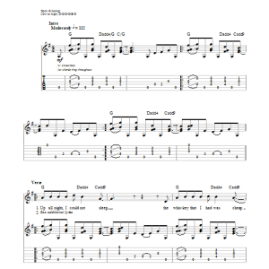 The Doobie Brothers South City Midnight Lady Musik Noten - Guitar Tab - 154463-0
