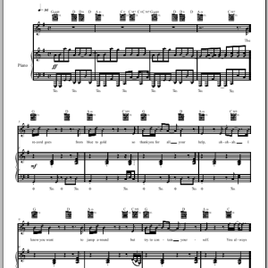 The Dresden Dolls Backstabber Musik Noten - Piano, Vocal & Guitar Chords - 69492-0