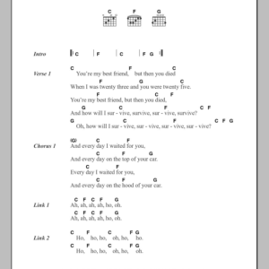 The Drums Best Friend Musik Noten - Guitar Chords/Lyrics - 103823-0