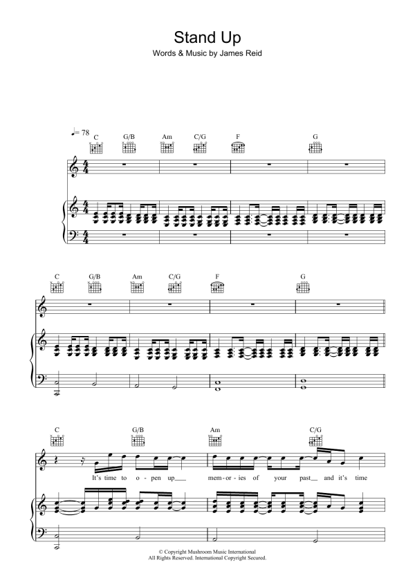 The Feelers Stand Up Musik Noten - Piano, Vocal & Guitar Chords - 38926-0