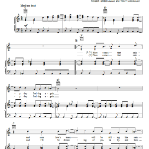 The Fortunes Here Comes That Rainy Day Feeling Again Musik Noten - Piano, Vocal & Guitar Chords - 69684-0
