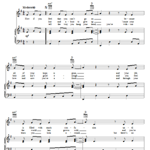 The Four Tops Reach Out, I'll Be There Musik Noten - Piano, Vocal & Guitar Chords - 22282-0