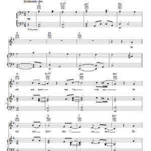 The Fray Be Still Musik Noten - Piano, Vocal & Guitar Chords - 88461-0