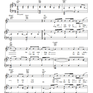 The Fray I Can Barely Say Musik Noten - Piano, Vocal & Guitar Chords - 88467-0