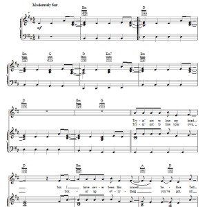 The Fray Where The Story Ends Musik Noten - Piano, Vocal & Guitar Chords - 70538-0