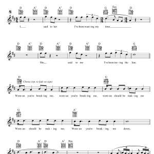 The Groop Woman You're Breaking Me Musik Noten - Lead Sheet / Fake Book - 39553-0