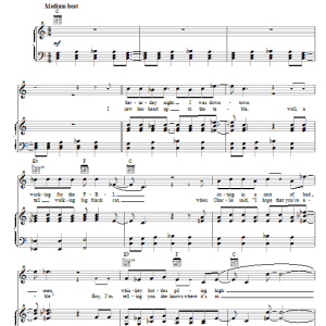 The Hollies Long Cool Woman (In A Black Dress) Musik Noten - Piano, Vocal & Guitar Chords - 26268-0