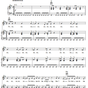 The Human Beinz Nobody But Me Musik Noten - Piano, Vocal & Guitar Chords - 19936-0