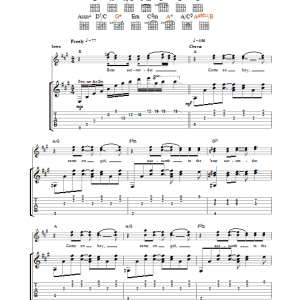 The Jam Beat Surrender Musik Noten - Guitar Tab - 34189-0