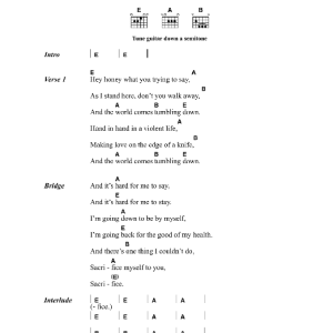 The Jesus And Mary Chain April Skies Musik Noten - Guitar Chords/Lyrics - 43693-0
