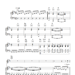 The Killers A Matter Of Time Musik Noten - Piano, Vocal & Guitar Chords - 115069-0