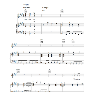 The Killers Bones Musik Noten - Piano, Vocal & Guitar Chords - 38058-0