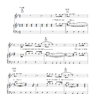 The Killers Here With Me Musik Noten - Piano, Vocal & Guitar Chords - 115062-0