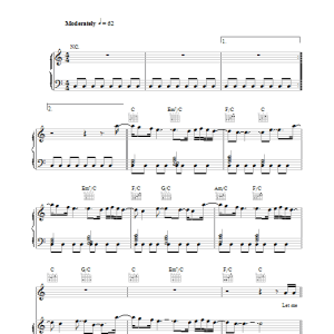 The Killers My List Musik Noten - Piano, Vocal & Guitar Chords - 38594-0