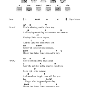 The Kinks Better Things Musik Noten - Guitar Chords/Lyrics - 122542-0
