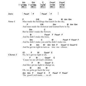 The Kinks God's Children Musik Noten - Guitar Chords/Lyrics - 122546-0
