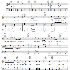 The Kinks Set Me Free Musik Noten - Guitar Chords/Lyrics - 107631-0