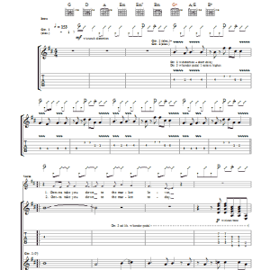 The Kooks Down To The Market Musik Noten - Guitar Tab - 42378-0