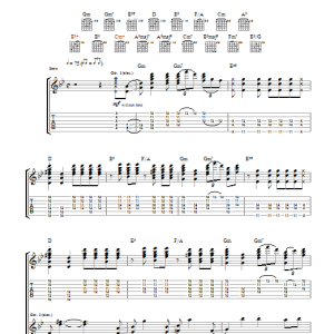 The Kooks Gap Musik Noten - Guitar Tab - 42384-0